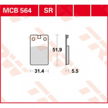 Pastiglie freno MCB564...