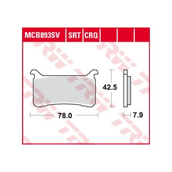 Pastiglie Freno MCB893SRT